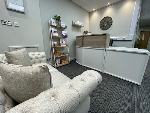 Reception area of the Hickton Funeral Directors Halesowen Branch